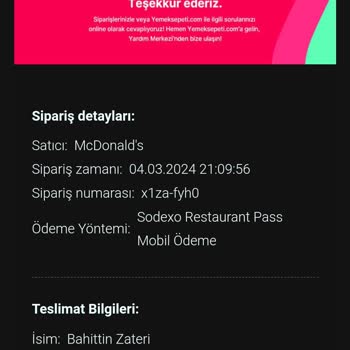Yemeksepeti Sipariş İptallerinde Para İadesi Yapmıyor!