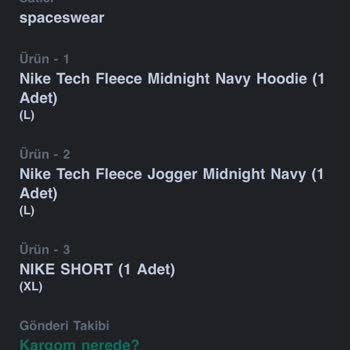 Spaceswear Yanlış Ürün Gönderiyor