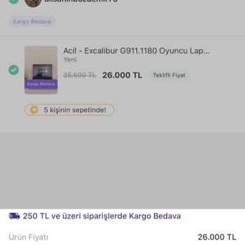 Dolap Uygulaması Satıcı Koruma Ücreti