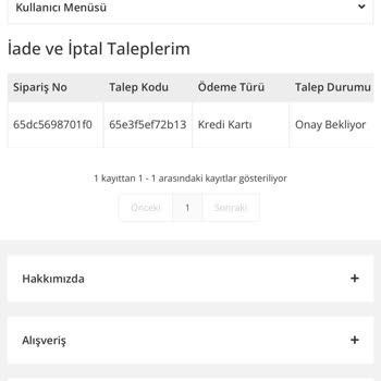 Paytr Aracılığı İle İade Talebi