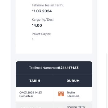 Aras Kargo Kargomu Teslim Etmedi