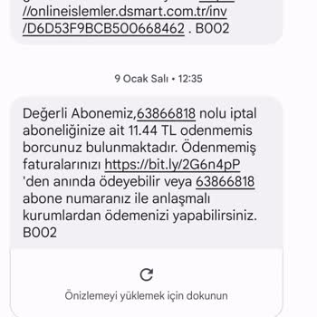 D-Smart Üyeliğim Yok Ama Borç Var