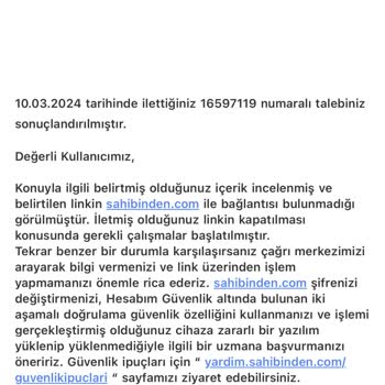 Ücret İadesi Talebi Hakkında