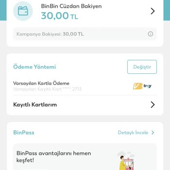 BinBin Sürekli Kart Hatası Adı Altında Fazla Para Alıyor