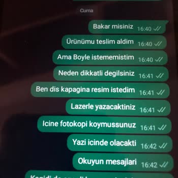 Eflatun Hediyelik Hatalı Ürün Gönderip Dönüş Sağlamıyor.