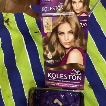 Koleston Kumral 7/0 Boyanın İçinden Mor Renk Çıktı