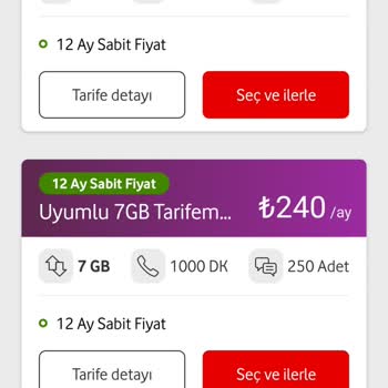 Vodafone Uyumlu Tarife Adı Altında, Herkese Farklı Fiyat Veriyor.