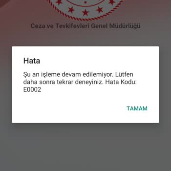 Adalet Bakanlığı E Görüş Hata Veriyor