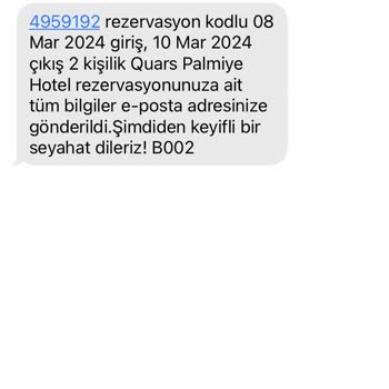 Quars Palmiye Hotel Otelde Beklenenin Altında Hizmet Deneyimi