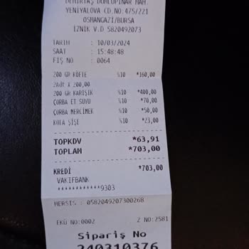 Köfteci Yusuf Fişe Eklenen Fazla Ürün İle Haksız Kazanç