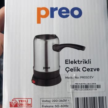 Preo Elektrikli Çelik Cezve Hatalı Ürün
