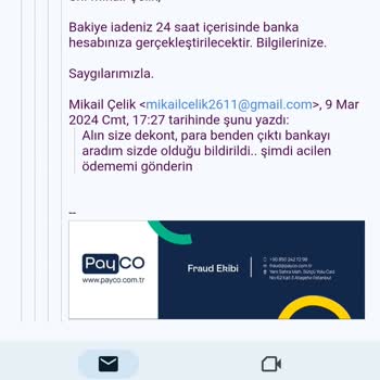 Payco İademi Yapmıyor Ve Dönüş Sağlamıyor