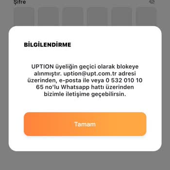 Uption Hesabım Bloke Oldu