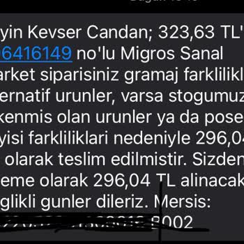 Migros Kapıda Ödeme, Yanlış Ödeme