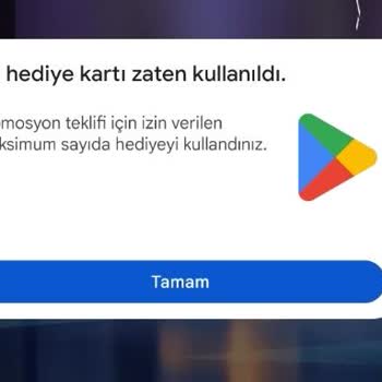 Google Play Promosyon Hediye Sorunu