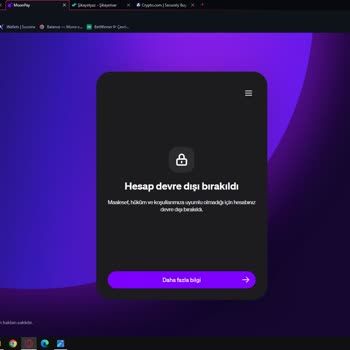 crypto.com Hüküm Ve Koşullarımıza Uyumlu Olmadığı İçin Hesap Devre Dışı Bırakıldı