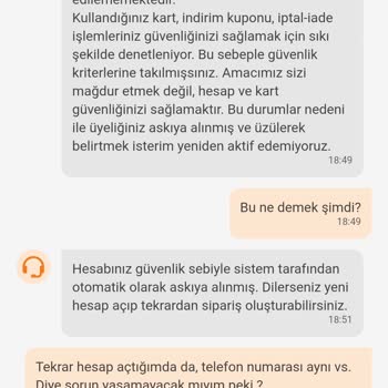 Trendyol Hesabımın/üyeliğimin Hiçbir Bilgi Verilmeden Kapatılması