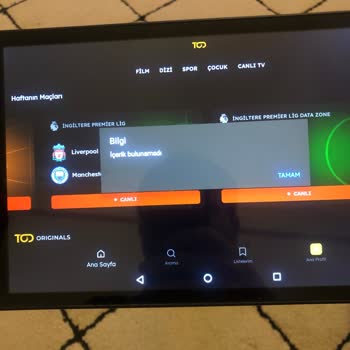 TOD Tv İçerik Bulunamadı Sorunu