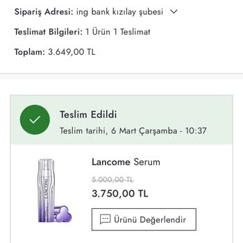 Lancome Renergie Triple Serum Sivilce Problemi