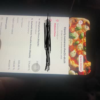 Yemeksepeti Akdeniz Pizzadan Kıl Çıktı!