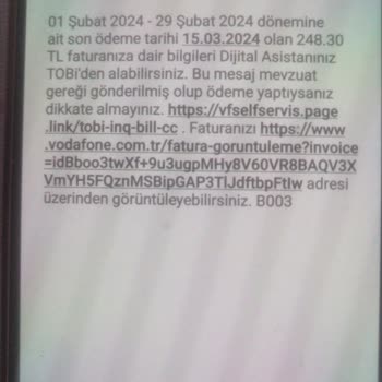 Vodafone Haksız Ücret Talebi
