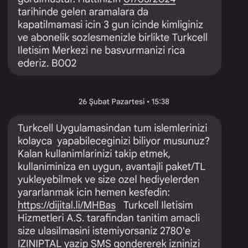 Turkcell Kendi Hataları İçin Hattımı Kapattılar