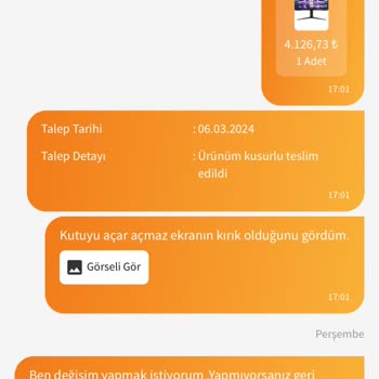 Trendyol /Ekstraucuz Sitesinden Aldığım Monitör Kırık Geldi