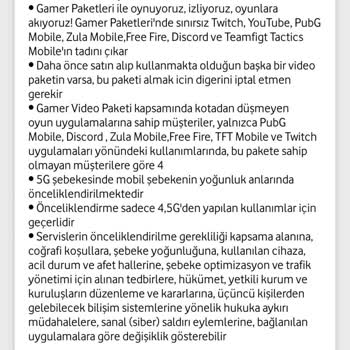 Vodafone Gamer Ek Paketine Kick Eklenmeli