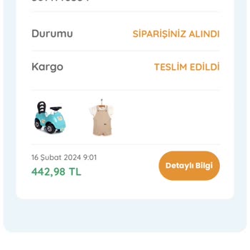 ebebek Ürün Ortada Yok