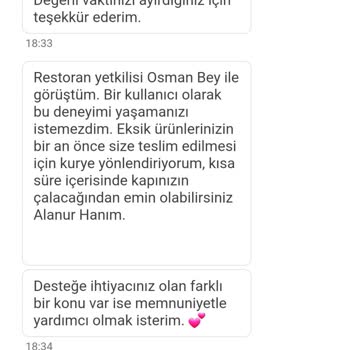 Yemek Sepeti Eksik Sipariş (ana Yemek Gelmedi)