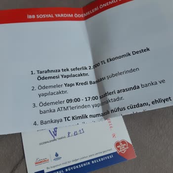 İbb Tek Seferlik 2000 Lira Ödemesi
