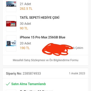 Trendyol Şanslı Çekiliş Mağduru