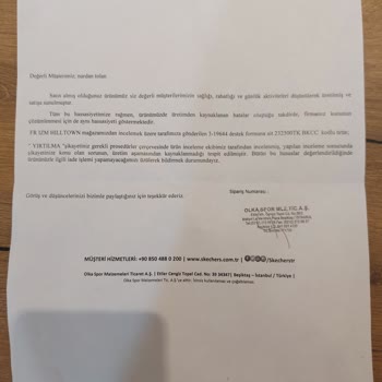 Skechers Ayakkabı İçinde 1 Haftada Yırtılma Ve Değişmiyorlar.