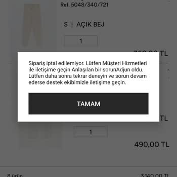 Lefties Siparişim Kargolanmıyor İptalde Olmuyor