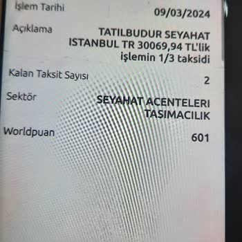 Tatilbudur Erteleme Yaptığım Halde Ödeme Alındı