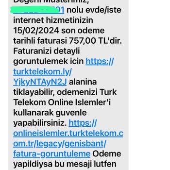 Türk Telekom Altyapı Olmadığı Halde Fatura Kesiliyor