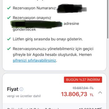 Agoda Verdiği Fiyatın Üstünde Ücret Çekimi Yaptı.