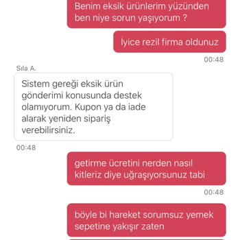 Yemek Sepeti Kurye Sorumsuzluğu