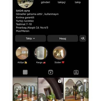 Öztürk Ayna (Ozturkayna) Sosyal Medya Üzerinden Ayna Satışı Şikayeti
