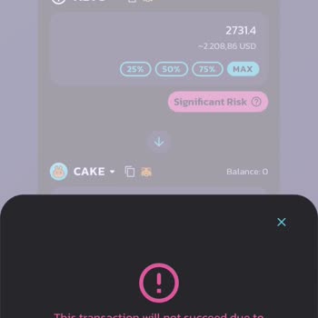 PancakeSwap Yaşadığım Tatsız Deneyim