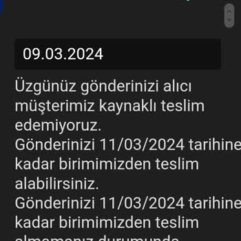 MNG Kargo Siparişimin Adrese Teslim Edilmemesi