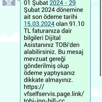 Vodafone Sözünde Durmuyor. Hizmet Yok. Fatura Kabarık.