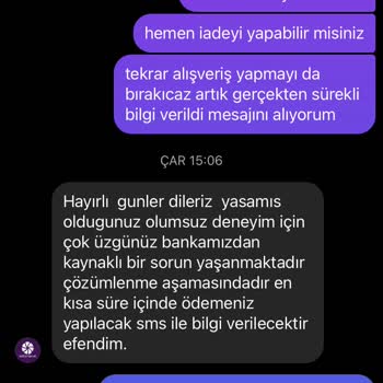 Sefamerve İade Ücreti Yatırılmaması