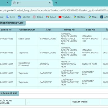 PTT Kargo İle Yaşadığım Üçüncü Benzer Problem