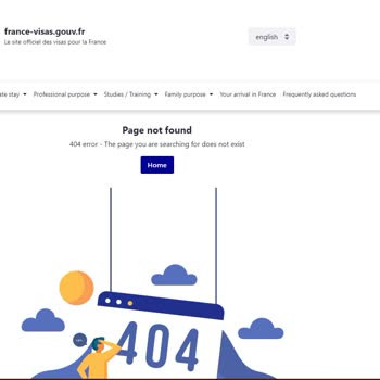 VFS Global Page 404 Page Not Found!