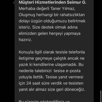 Booking.com Müşteri Hizmetleri Ve Tesisin İlgisizliği Hayal Kırıklığı Yarattı