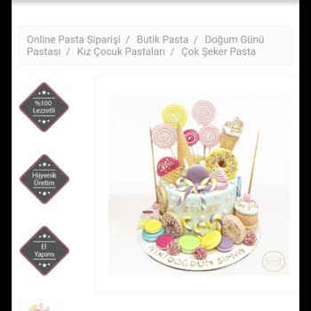 Çevre Pastaneleri Pasta Şeker Hamuru Renkleri