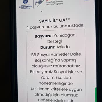 İBB - İstanbul Büyükşehir Belediyesi Yenidoğan Yardım Paketi Başvurusunda Haksızlık Hissi