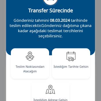 Yurtiçi Kargo'nun Yeniden Teslim Edelim Tarihi İstemesi