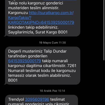Sürat Kargo İşini Yapmaya Üşeniyor